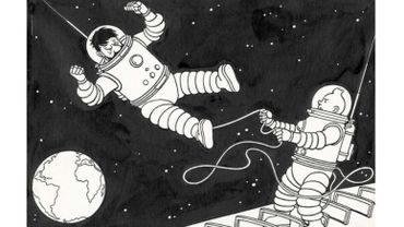 Pres De 150 000 Euros Pour Un Dessin De Tintin Sur La Lune
