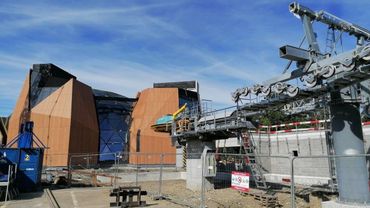 Namur : la citadelle se prépare pour le téléphérique (photos)