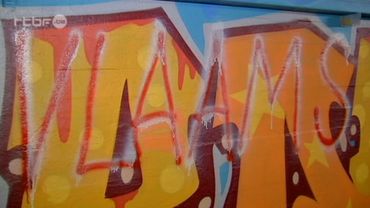 Rhode Saint Genese Le Tak A ue Une œuvre D Art En Graffiti