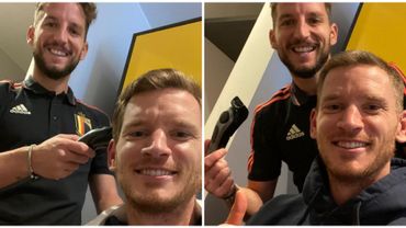Vertonghen est passé par les mains du coiffeur Mertens Vertonghen est passé par les mains du coiffeur Mertens