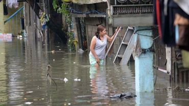 Le typhon Sanba aux Philippines
