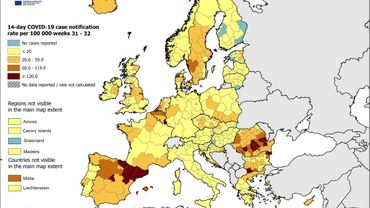 Coronavirus Bruxelles Passe En Orange Fonce Sur La Carte Du Centre Europeen De Prevention