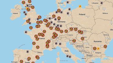 carte centrales nucléaires europe Doel et Tihange, deux centrales problématiques parmi d'autres en 