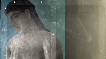 Colorisation de la radiographie de « Dieu n’est pas un Saint » révélant « La pose enchantée »