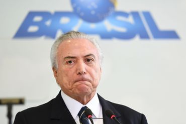 Michel Temer à Brasilia, le 12 mai Michel Temer à Brasilia, le 12 mai