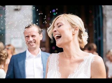 Lors de son mariage avec Vincent Langendries Lors de son mariage avec Vincent Langendries