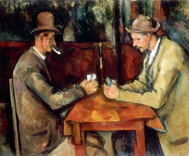 Les joueurs de cartes de Paul Cézanne, acheté 190 millions d'€ par le Qatar. Les joueurs de cartes de Paul Cézanne, acheté 190 millions d'€ par le Qatar.