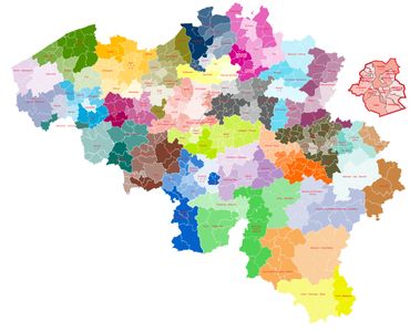 La carte actuelle des cantons judiciaires et des justices de paix. La carte actuelle des cantons judiciaires et des justices de paix.