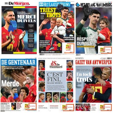 "Diable, c'était bien", "le chagrin des Belges": la presse remercie les Diables Rouges "Diable, c'était bien", "le chagrin des Belges": la presse remercie les Diables Rouges