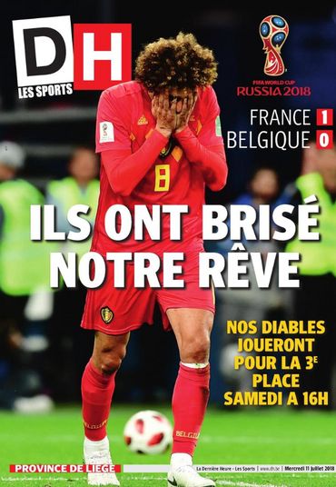 "Diable, c'était bien", "le chagrin des Belges": la presse remercie les Diables Rouges "Diable, c'était bien", "le chagrin des Belges": la presse remercie les Diables Rouges