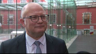 Le ministre wallon en charge de l'énergie Jean-Luc Crucke devant le parlement wallon Le ministre wallon en charge de l'énergie Jean-Luc Crucke devant le parlement wallon