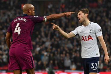 ManCity sort la tête de l'eau à Tottenham et se rapproche du titre, Kompany à l'assist ManCity sort la tête de l'eau à Tottenham et se rapproche du titre, Kompany à l'assist