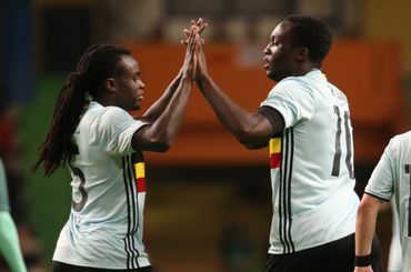 Jordan et Romelu Lukkau Jordan et Romelu Lukkau