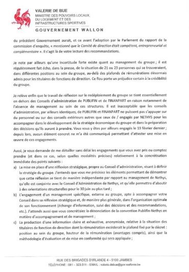 Valérie De Bue remonte les bretelles au conseil d'administration de Publifin Valérie De Bue remonte les bretelles au conseil d'administration de Publifin
