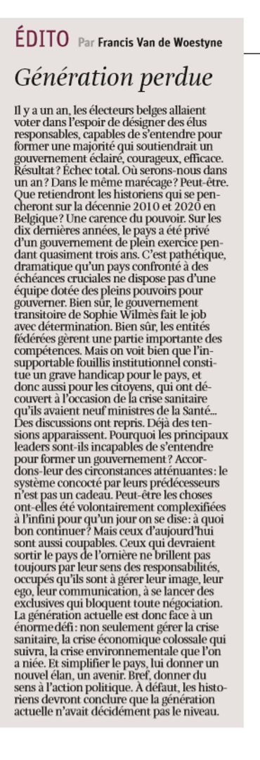 Revue de presse : "Nous méritons mieux de la politique" Revue de presse : "Nous méritons mieux de la politique"