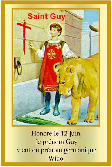 Lorsque, en 835, les reliques de saint Guy sont transférées de Saint-Denis (près de Paris), la troupe s’arrête dans un village, et quelques reliques restent sur place, qui sont à l’origine d’un pèlerinage : Saint-Vith est née ! Lorsque, en 835, les reliques de saint Guy sont transférées de Saint-Denis (près de Paris), la troupe s’arrête dans un village, et quelques reliques restent sur place, qui sont à l’origine d’un pèlerinage : Saint-Vith est née !