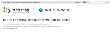Message d'erreur qui apparaît lorsque l'on tente d'accéder aux épreuves du CEB à certains moments de la journée, et plus particulièrement après les heures d'école. Message d'erreur qui apparaît lorsque l'on tente d'accéder aux épreuves du CEB à certains moments de la journée, et plus particulièrement après les heures d'école.