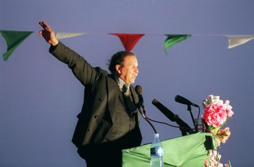 Abdelaziz Bouteflika à Adar, Algérie, lors de la campagne électorale, le 9 avril 1999 Abdelaziz Bouteflika à Adar, Algérie, lors de la campagne électorale, le 9 avril 1999