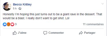 Sur d'autres pages Facebook, les discussions continuent autour de la tournure que pourraient prendre les événements. Sur d'autres pages Facebook, les discussions continuent autour de la tournure que pourraient prendre les événements.