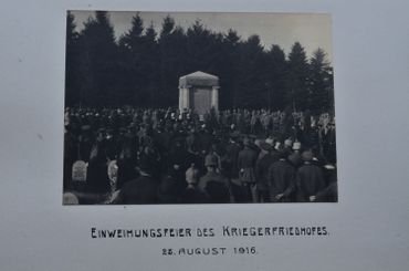 Inauguration du cimetière allemand de Gozee en 1916 Inauguration du cimetière allemand de Gozee en 1916