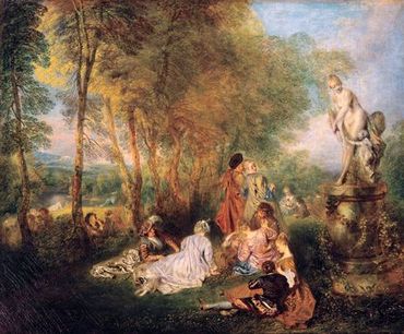 Antoine Watteau - Les plaisirs de l'amour Antoine Watteau - Les plaisirs de l'amour