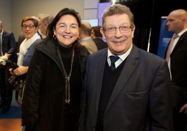 M.C. Marghem et G. Deprez lors d'une réception du MR à Bierges, en 2019 M.C. Marghem et G. Deprez lors d'une réception du MR à Bierges, en 2019