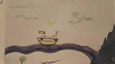 Dessin d'une personne accueillie Dessin d'une personne accueillie