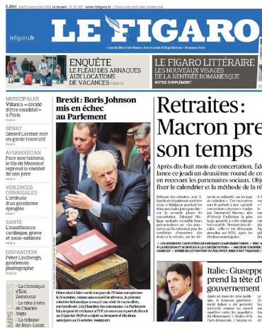 La Une du Figaro La Une du Figaro