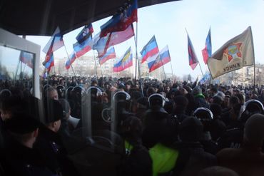 Manifestation pro-russe à Donetsk Manifestation pro-russe à Donetsk