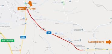 Arlon : Fermeture de la N4 pendant 2 semaines Arlon : Fermeture de la N4 pendant 2 semaines
