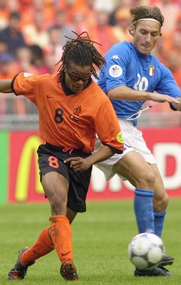 Edgar Davis et Francesco Totti Edgar Davis et Francesco Totti
