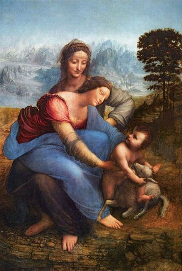 la Vierge, L'Enfant Jésus avec Sainte Anne, Léonard de Vinci - Le Louvre (Paris) la Vierge, L'Enfant Jésus avec Sainte Anne, Léonard de Vinci - Le Louvre (Paris)