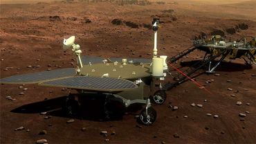 Mission chinoise "Tianwen-1" le Rover a appris à "amarsir" Mission chinoise "Tianwen-1" le Rover a appris à "amarsir"