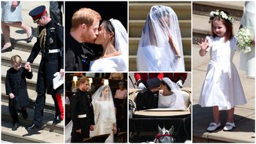 Parmi les enfants d'honneur : le prince George et la princesse Charlotte, les enfants de William et Kate. Parmi les enfants d'honneur : le prince George et la princesse Charlotte, les enfants de William et Kate.