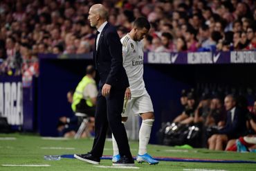 Zinédine Zidane et Eden Hazard Zinédine Zidane et Eden Hazard