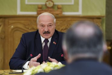 Alexandre Loukachenko, le président biélorusse, lors d'une rencontre avec Mike Pompeo, le 1er février 2020 Alexandre Loukachenko, le président biélorusse, lors d'une rencontre avec Mike Pompeo, le 1er février 2020