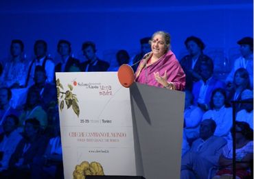 Vandana Shiva à Turin, 2012 Vandana Shiva à Turin, 2012