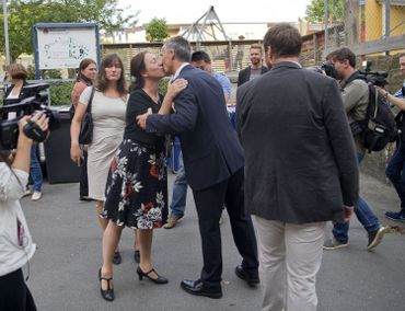 Ingrid Schulerud, l'épouse du secrétaire général de l'Otan Jens Stoltenberg. Ingrid Schulerud, l'épouse du secrétaire général de l'Otan Jens Stoltenberg.