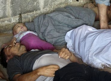Des cadavres de Syriens tués par armes chimiques, selon les rebelles Des cadavres de Syriens tués par armes chimiques, selon les rebelles