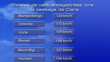 Tempête Ciara : les pompiers ont mené plus de 11.000 interventions en Wallonie et à Bruxelles (vidéos) Tempête Ciara : les pompiers ont mené plus de 11.000 interventions en Wallonie et à Bruxelles (vidéos)
