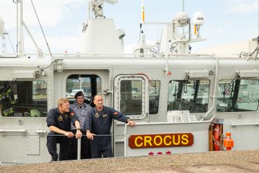 Départ du chasseur de mines "M917 Crocus" de la défense belge pour la mission de l'OTAN SNMCMG1 (Groupe permanent de lutte contre les mines de l'OTAN1) en mer Baltique, le lundi 24 août 2020 à la base militaire de Zeebrugge Départ du chasseur de mines "M917 Crocus" de la défense belge pour la mission de l'OTAN SNMCMG1 (Groupe permanent de lutte contre les mines de l'OTAN1) en mer Baltique, le lundi 24 août 2020 à la base militaire de Zeebrugge