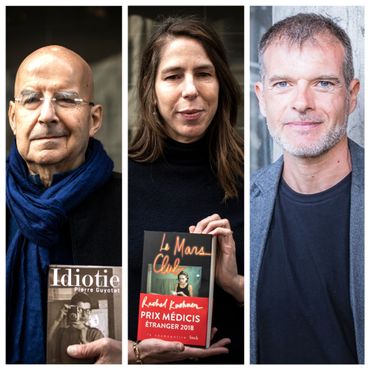 Da gauche à droite: Pierre Guyotat, Rachel Kushner et Stefano Massini. Da gauche à droite: Pierre Guyotat, Rachel Kushner et Stefano Massini.