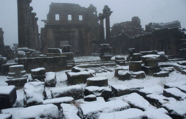 Les ruines archéologiques dans la province de Suweida, en Syrie Les ruines archéologiques dans la province de Suweida, en Syrie