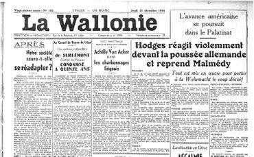 Les alliés reprennent Malmédy et Stavelot Les alliés reprennent Malmédy et Stavelot