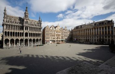 Grand'Place de Bruxelles, en temps de confinement Grand'Place de Bruxelles, en temps de confinement