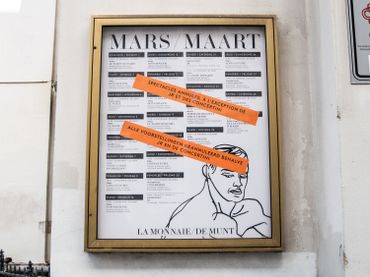 Le monde culturel et des loisirs va être fortement impacté, comme ici à la Monnaie (Bruxelles) Le monde culturel et des loisirs va être fortement impacté, comme ici à la Monnaie (Bruxelles)