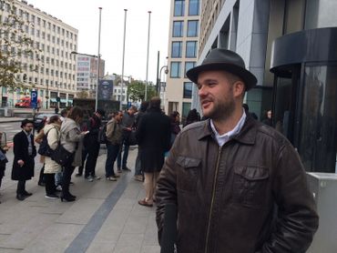 Vincent Flibustier, l'un des membres de l'équipe de Nordpresse, devant le tribunal. Vincent Flibustier, l'un des membres de l'équipe de Nordpresse, devant le tribunal.