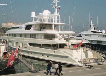 Le yacht à bord duquel se trouvait le tableau Le yacht à bord duquel se trouvait le tableau
