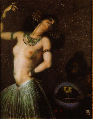 Salomé dansant pour Hérode par Franz von Stuck (1906) Salomé dansant pour Hérode par Franz von Stuck (1906)