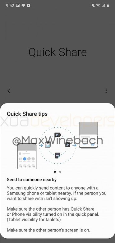 Avec Quick Share, Samsung pourrait s'inspirer du AirDrop d'Apple Avec Quick Share, Samsung pourrait s'inspirer du AirDrop d'Apple